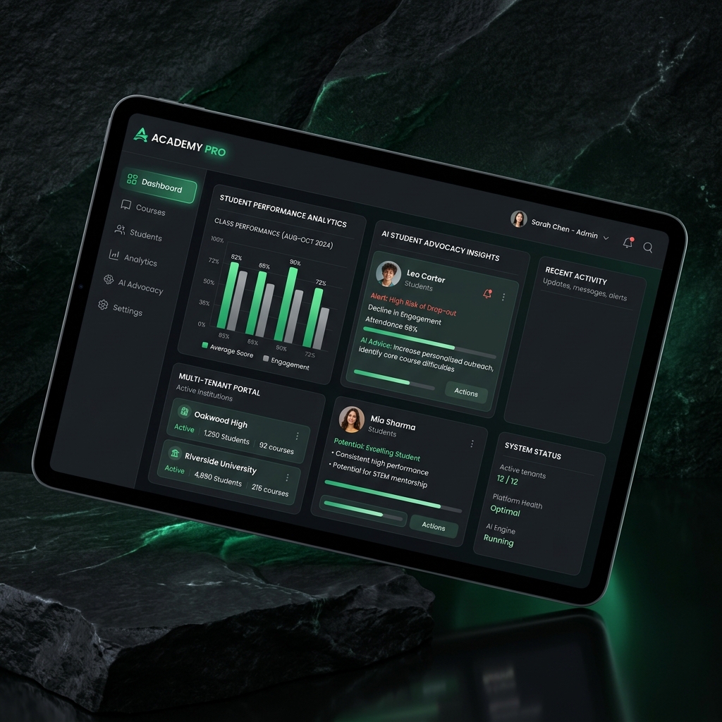 Academy Pro interface